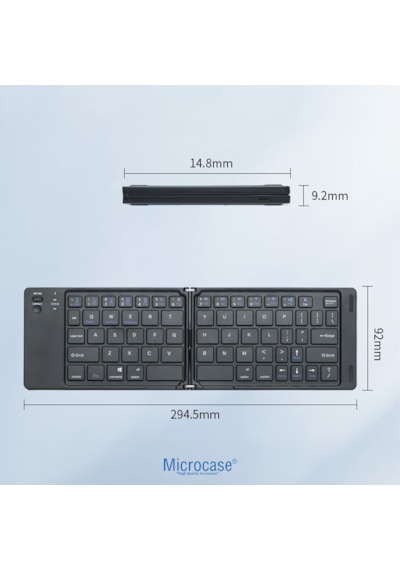 Microcase Katlanabilir Mini Bluetooth Klavye - Al5729