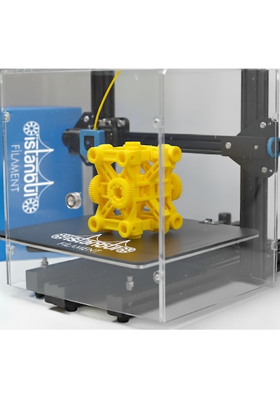 İstanbul Filament 3d Baskı Petg Filament Sarı Renk 1 Kg Ø 1,75mm 0,05 Mm Bambu Lab Uyumludur 1.75mm