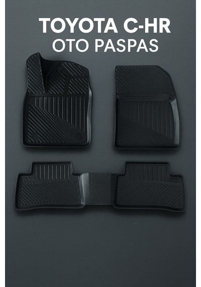 Toyota Ch-r 2024 +uyumlu 3d Premium Oto Paspas Su Geçirmez, Kaymaz, Kolay Temizlenir
