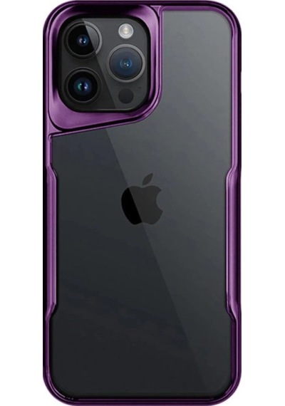 Apple Uyumlu iPhone 14 Pro Max Kılıf Boyi Silikon Kapak Derin Mor,