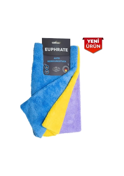 Tulpar Kimya Euphrate Mikrofiber Oto Kurulama Bezi Lilie 3'lü Set 32x32 E15-3232-250