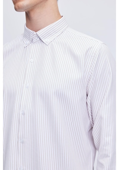 Hatemoğlu Kahverengi Comfort Fit Çizgili Pamuklu Düğmeli Yaka Uzun Kollu Casual Gömlek 24d19etc0001 105 Kahverengi Hatemoğlu Kahverengi Comfort Fit Çizgili Pamuklu Düğmeli Yaka Uzun Kollu Casual Gömlek 24d19etc0001 105 Kahverengi