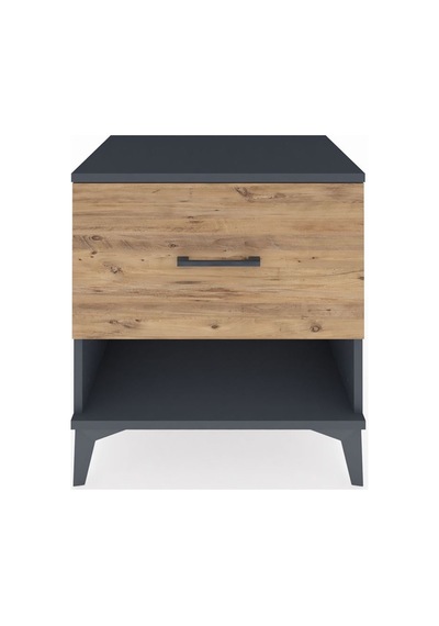 Hyperion Komodin Tek Çekmeceli 60x44x64 Antrasit-çam Antrasit