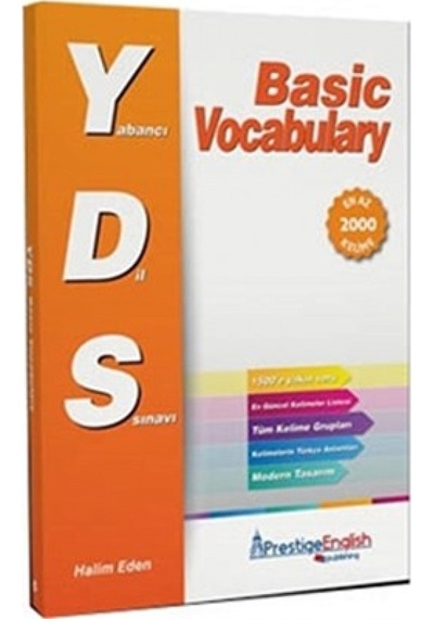 Yabancı Dil Sınavı Basic Vocabulary  -  Halim Eden  -  Atlas Pazarlama