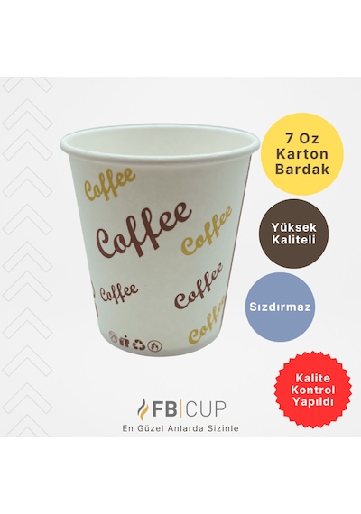 Fb Cup 7 Oz Karton Bardak 3.000 Adet Sızdırmaz