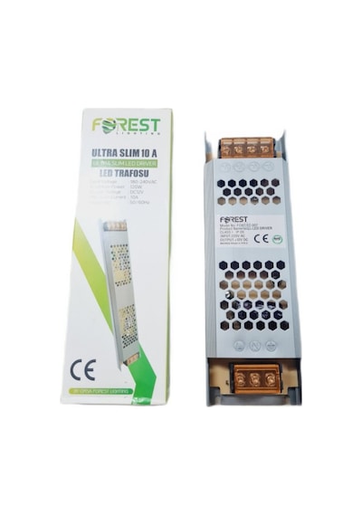 Adaptör Forest Led 12v 10a Slim Adaptör Güçlü Ve Kompakt Güç Kaynağı
