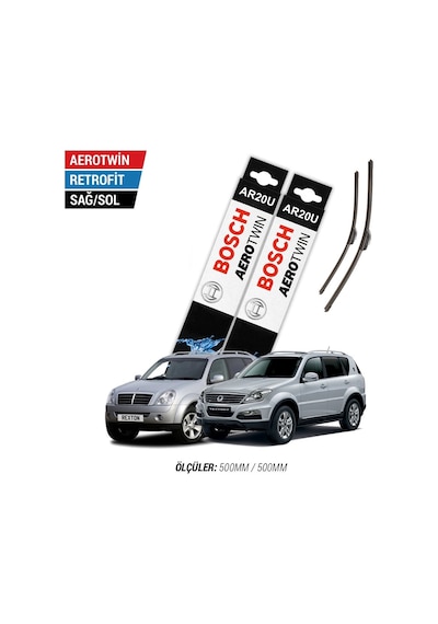 Ssangyong Rexton Silecek Takımı 2007-2016 Bosch Aerotwin