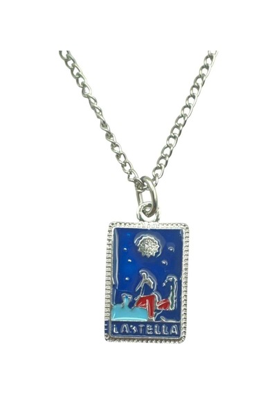 Mavi Renk Güneş Tanrısı Tarot Figürlü Unisex Kolye Mistik, Spiritüel Ve Anlamlı Tasarım Çok renkli