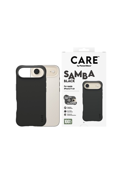 Care By Panzerglass Fashionable Apple Uyumlu iPhone Air Samba Black Magsafe Kılıf