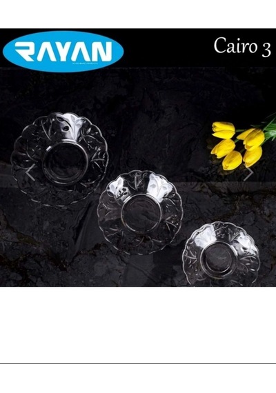 Hubrendy Tedarik 6'lı Cam Tabak Güneş Yıldız Gül 3 Model Royaleks-g-405 Diğer