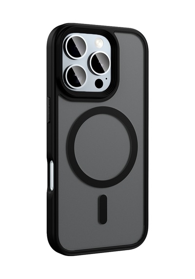Apple Uyumlu iPhone 16 Pro Max Kılıf Magsafe Destekli Kamera Yükseltili Mat Parmak İzi Tutmayan Silikon Celikaksesuar Yeşil