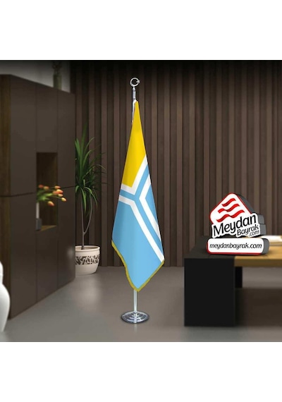 Tuva -tıva Cumhuriyeti Bayrak -ofis -makam-toplantı Odaları -direkli -saçaklı Makam Bayrağı 1