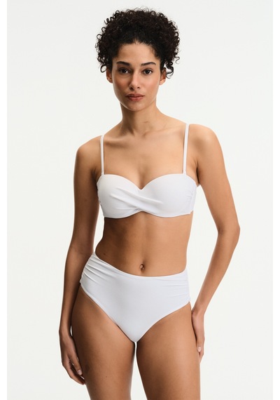 Penti Beyaz High Büzgülü Bikini Altı
