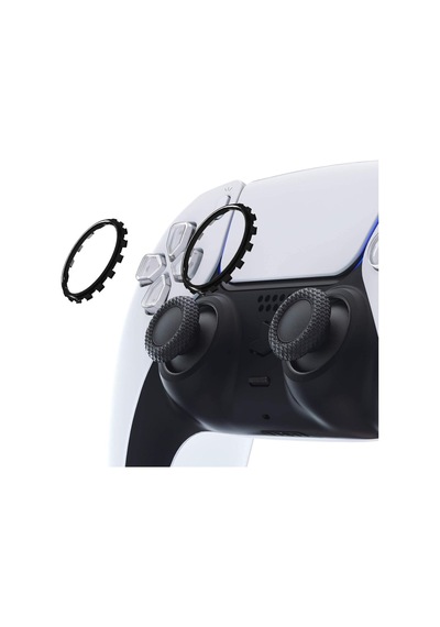 Ps5 Ring Dualsense Analog Çerçevesi Playstation 5 Kol Tamir Parçası 2 Adet Halka Siyah