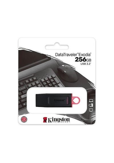 Kıngston Dtx/256gb Datatraveler Exodia 256gb Usb 3.2 Usb Bellek-208271