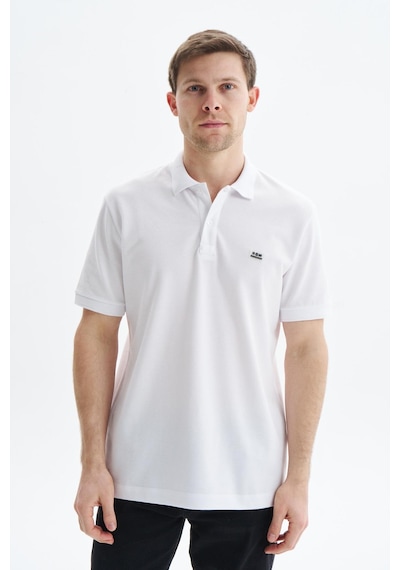 AR-MA Arma Erkek Regular Fit Basic % 100 Pamuk Pike Polo Yaka Tişört Y29374354102 Beyaz