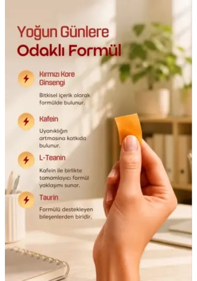 Fastlip Fastip Energy Strip Form 30 Film Tablet - Fast Enerji L-teanin, Ginseng, Kafein Ve Vitamin Aromasız