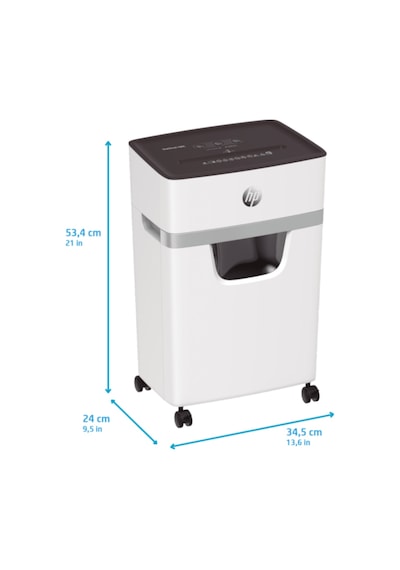 HP OneShred 10MC Evrak İmha Makinesi/Kağıt Kırpma Makinesi - Mikro kesim-2mm x 15mm-20lt
