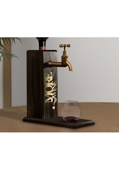 Bk Gift Aynalı Altın Kabartma Musluklu Doğal Siyah Ebony Ahşap Şarap Standı, Home Bar, İçecek Dispenseri, Ahşap İçecek Çeşmesi-18