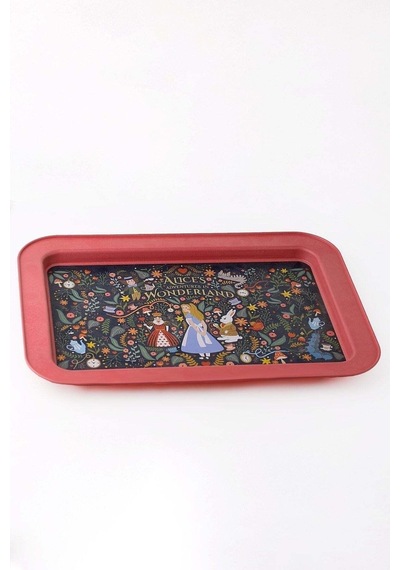 Fairytale Desenli Grande Metal Tepsi, 31 X 43 Cm