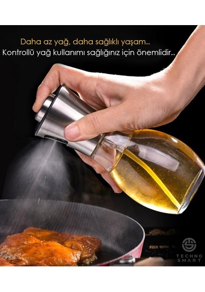 Technosmart Sprey Cam Şişe Zeytinyağı Sirke Püskürtücü Yağdanlık