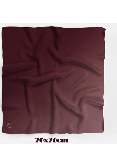 Nüans Desen 70 70cm Bandana/fular Çikolata Kahve