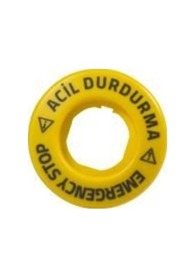 Emas BET60LED1 Aksesuar 24V AC/DC Sürekli Yanar (EMERGENCY-ACİL DURDURMA) Baskılı LED'li Etiket