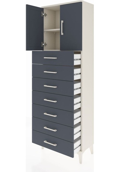 Arges Dolap 2 Raflı 7 Çekmeceli 2 Kapaklı 60x30x182 Aytaşı-an... Aytaşı Arges Dolap 2 Raflı 7 Çekmeceli 2 Kapaklı 60x30x182 Aytaşı-an... Aytaşı