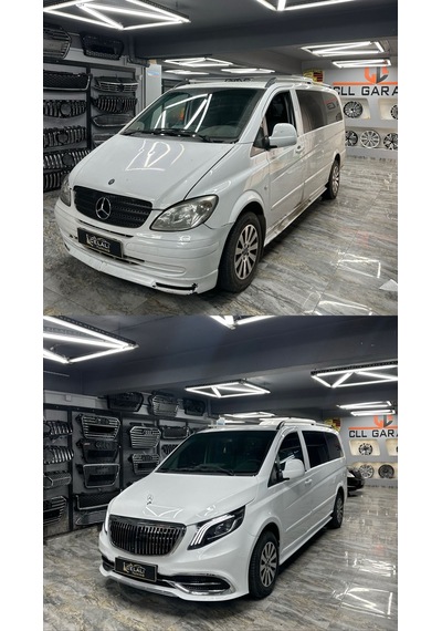 Mercedes V Klass Vito Viano 2006-2015 Uyumlu 2023 Maybach Yükseltme Dönüşüm Body Kit Seti-hazır Stok-kesme Yok