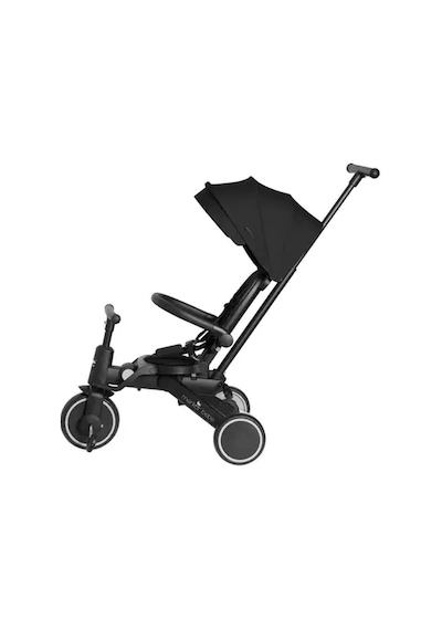 Merkür Bebe 9in1 Hawk Çift Yönlü Katlanabilir Yatabilir Ayak Destekli Üç Tekerlekli Bebek Ve Çocuk Bisikleti Seti Siyah