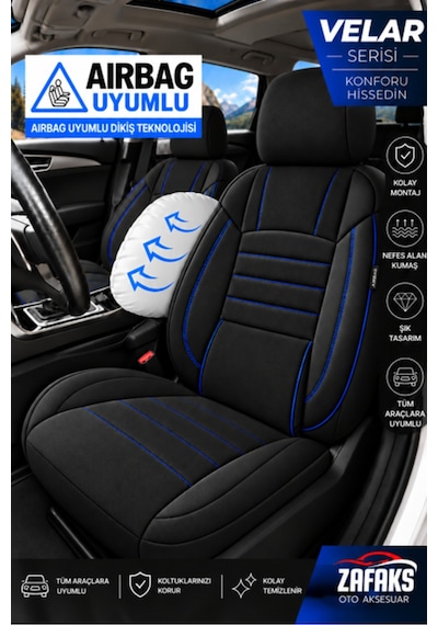Hyundai Tucson Uyumlu Velar Serisi Tay Tüyü Oto Koltuk Kılıfı Ortopedik Tam Set