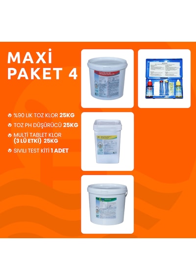 Havuz Bakım Seti Maxi Paket 4