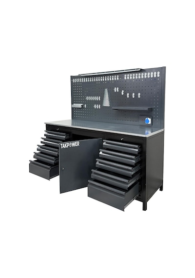 Takpower Ttr4410 2 Metre Takım Tezgahı 10 Çekmeceli 1 Dolaplı