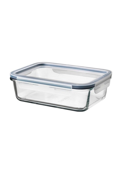Ikea 365+ 10 L 21X15X7 Cm Dikdörtgen Kapaklı Saklama Kabı Cam - Plastik Çok Renkli