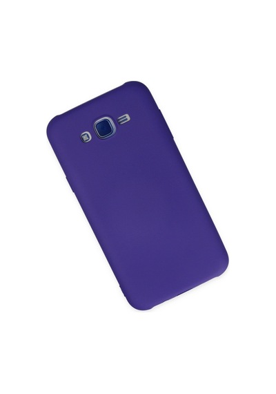 Samsung Uyumlu Galaxy J7 Uyumlu Kılıf Nano İçi Kadife Silikon - Mor