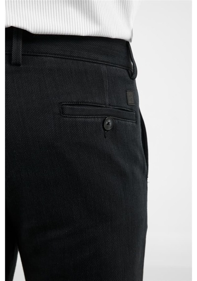 İmza Siyah Yan Cep Casual Comfort Fit Pamuklu Chino Pantolon 1003255169 Siyah