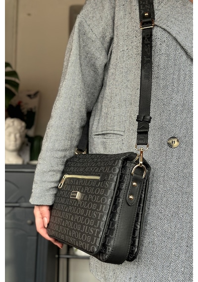 Jps- 5 Bölmeli Kadın Omuz Çantası 29cm 20 Cm 10 Cm 2068-lb - Siyah Kombin Siyah