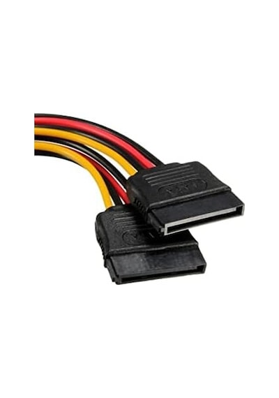 4426 Sata 15 Pin Dişi Erkek 2 Port Çoklayıcı Kablo Splitter Hdd Bağlantı Kablosu