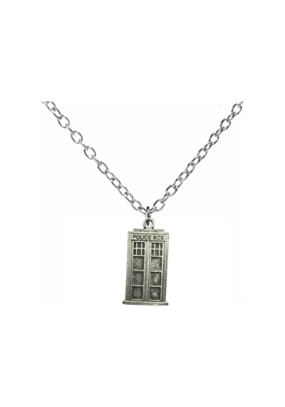 Doctor Who Tardıs Polis Kulübesi Figürlü Unisex Kolye Zaman Yolculuğunun Simgesi Çok renkli