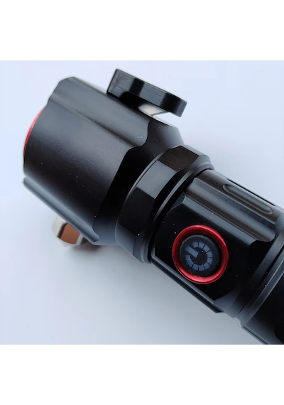 OR-2210-TG Şarjlı Teleskopik Zoom Özellikli Acil Durum El Feneri 8800 Mah Pil 30 Watt Siyah