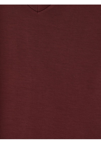 Lcw Everyday Bordo V Yaka Soft Touch Kadın Tişört