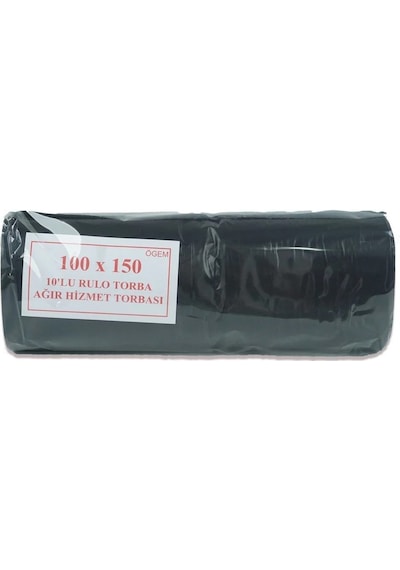 Ağır Hizmet Çöp Poşeti 100x150 Siyah
