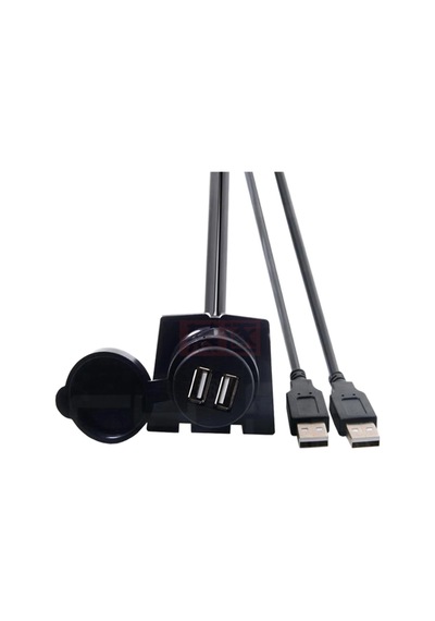 5151 Usb Çoklayıcı Hub Araç İçi Kontrol Paneli Uzatma Aux Kablosu