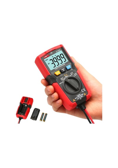 Uni-trend Multimeter Clamp Meter Ut125c : Mini Pocket Digital Multimeter Temperature Tester Resistor Capacitor Frequency