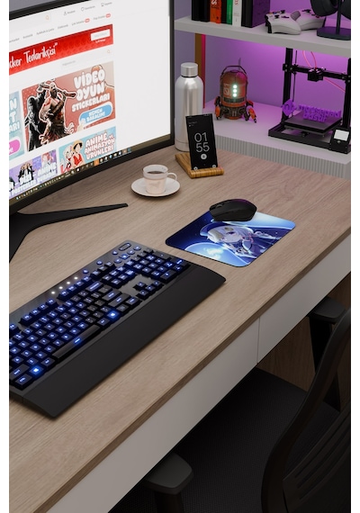 Qiqi Genshin Impact Anime Gacha V1 - 22x18 Gaming Mouse Pad Fare Altlığı