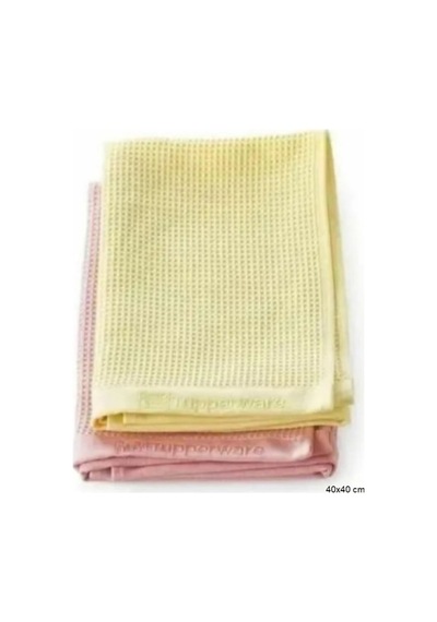 Mikrofiber Cam Bezi 2'li 40x40 Cm Sarı-pembe Diğer