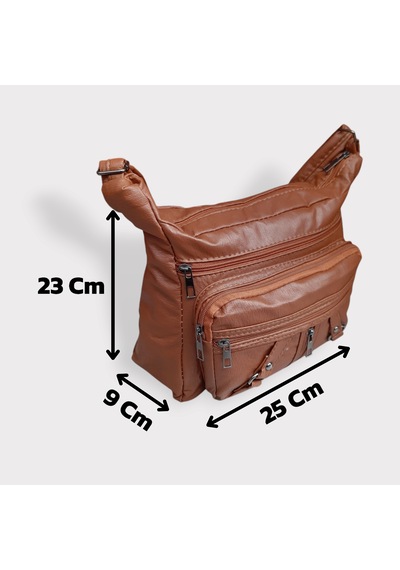 Bayan Çapraz Omuz Çantası Taba Gvn-0094 Taba