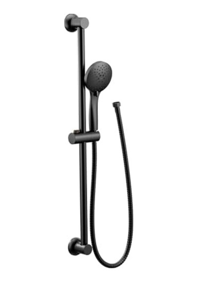 3558epbl Eco-performance 5-function El Duşu 76,8 Cm Sürgülü Bar Ve 159,8 Cm Hortum, Mat Siyah 3558epbl Eco-performance 5-function El Duşu 76,8 Cm Sürgülü Bar Ve 159,8 Cm Hortum, Mat Siyah