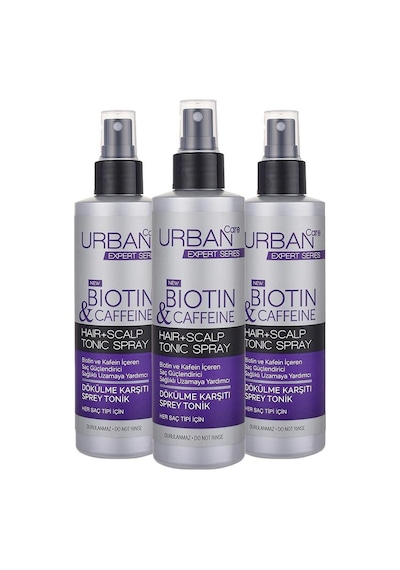 Urban Care Expert Biotin & Kafein Dökülme Karşıtı Sprey Tonik 3 x 200 ML