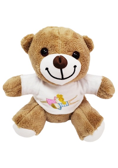 Sevimli Tişörtlü Peluş Ayicik Tdrtr Çok Renkli